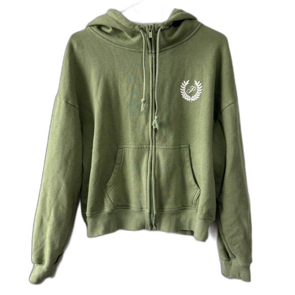 PINK Victoria's Secret Ivy Fleece Campus Full-Zip Hoodie